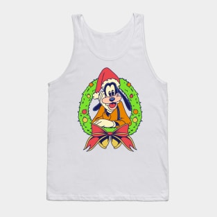 Goofy Around The Christmas Tree Tank Top